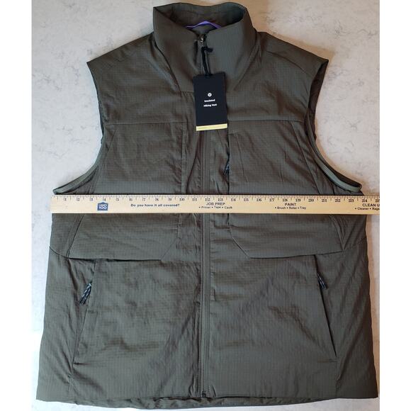 NWT LULULEMON Insulated Hiking Vest LM4AIES Ripstop Green Men's Size XL - Picture 10 of 11